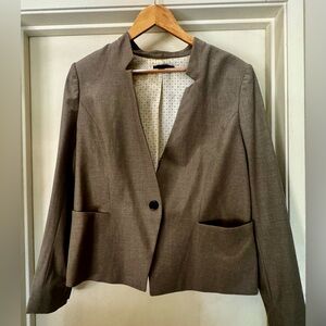 Ann Taylor Women's Classic Brown Blazer Size 14